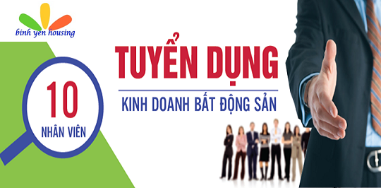 TUYỂN DỤNG CHUYÊN VIÊN KINH DOANH NGÀNH BẤT ĐỘNG SẢN CHO THUÊ