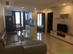 Cho thuê CHCC Hà Nội Center Point, 77m2, 2pn, đủ đồ, 17tr/tháng. LH 0971043694