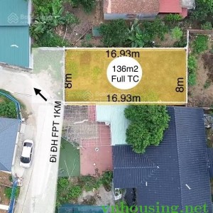 Cần bán nhanh 136m2 full thổ cư mặt tiền rộng 8m đường ô tô sát vành đai CNC, xã Tân Xã, Hoà Lạc